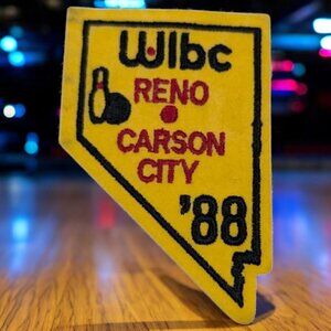 Vintage‎ WIBC Reno Carson City 1988 Bowling Patch NOS 80s